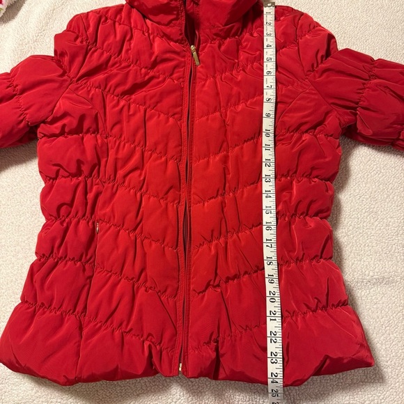 INC International Concepts Red Puffer Jacket Winter Coat - Picture 3 of 7